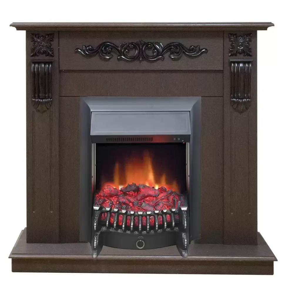 Каминокомплект RealFlame Dominica STD/EUG DN с очагом Fobos Lux Black S