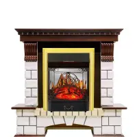 Каминокомплект Royal Flame Pierre Luxe с очагом Majestic FX M Brass Каминокомплект Royal Flame Pierre Luxe с очагом Majestic FX M Brass