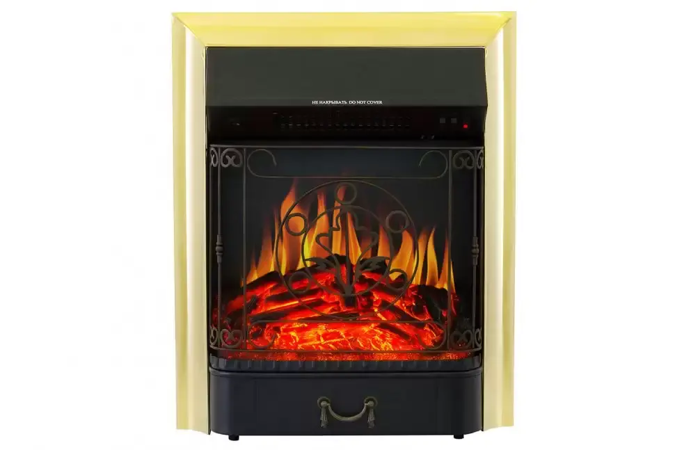 Каминокомплект Royal Flame Derby old silver с очагом Majestic FX Brass