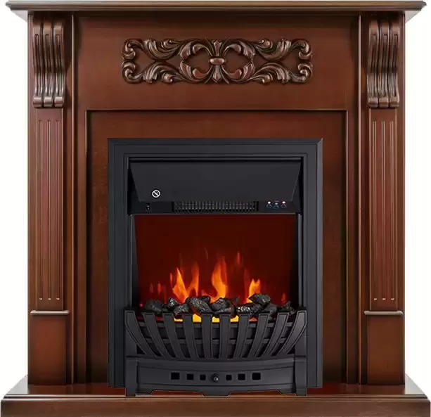 Каминокомплект Royal Flame Venice махагон коричневый антик c очагом Aspen Black