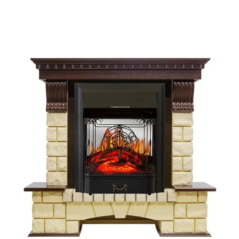 Каминокомплект Royal Flame Pierre Luxe шампань с очагом Majestic FX M Black