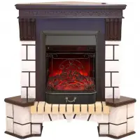 Каминокомплект RealFlame Stone Corner new STD/EUG AO (DN) с очагом Fobos s Lux Black/Brass Каминокомплект RealFlame Stone Corner new STD/EUG AO (DN) с очагом Fobos s Lux Black/Brass