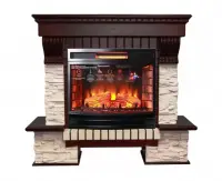 Каминокомплект Interflame Экстер сланец темный дуб с очагом Panoramic 06 25 LED FX Каминокомплект Interflame Экстер сланец темный дуб с очагом Panoramic 06 25 LED FX