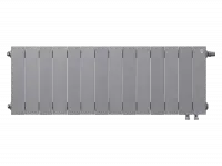 Биметаллический радиатор отопления Royal Thermo PianoForte 300 14 секций Silver Satin VDR