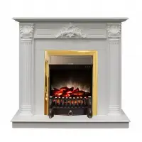 Каминокомплект RealFlame Stefania с очагом Fobos Lux S Brass Каминокомплект RealFlame Stefania с очагом Fobos Lux S Brass
