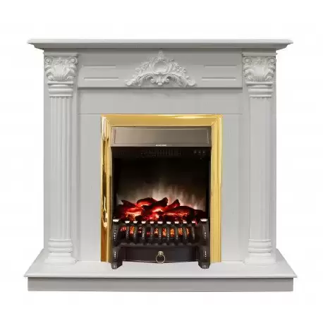 Каминокомплект RealFlame Stefania с очагом Fobos Lux S Brass