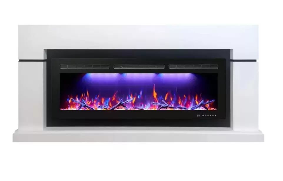 Каминокомплект Interflame Гранд с очагом FreeSpace 40 LED FX QZ белый