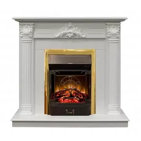 Каминокомплект RealFlame Stefania с очагом Majestic Lux S Brass