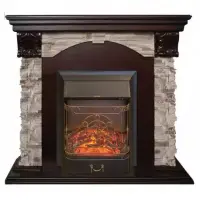 Каминокомплект RealFlame Dublin ROCKSTD/EUG AO с очагом Majestic s Lux Black/Brass Каминокомплект RealFlame Dublin ROCKSTD/EUG AO с очагом Majestic s Lux Black/Brass