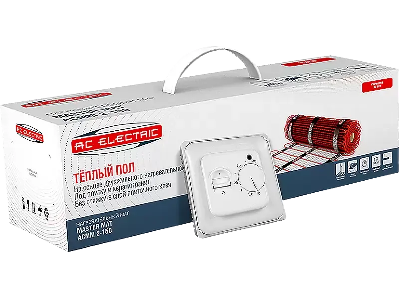 Комплект теплого пола AC Electric ACMM 2-150-3 с терморегулятором