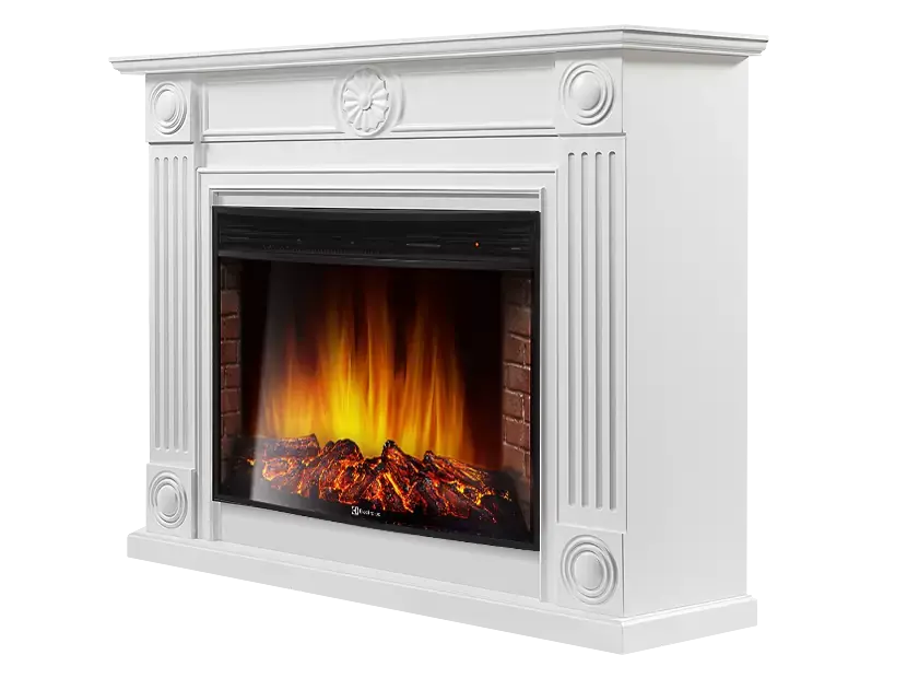 Каминокомплект Electrolux Frame 30 с очагом EFP/P-3320RLS белый