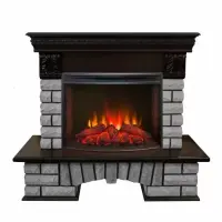 Каминокомплект RealFlame Country LUX Rock 25/25,5 с очагом Evrika 25,5 LED