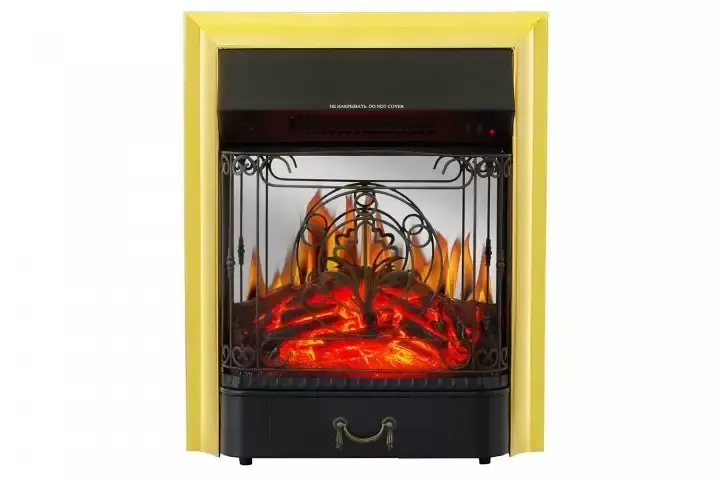 Каминокомплект Royal Flame Alexandria махагон коричневый антик c очагом Majestic FX M Brass