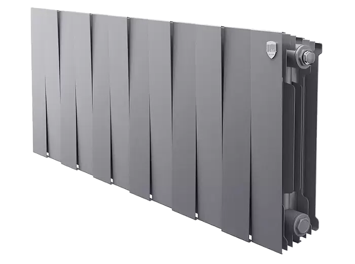 Биметаллический радиатор отопления Royal Thermo PianoForte 300 12 секций Silver Satin