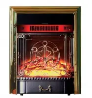 Каминокомплект Interflame Брайт темный дуб с очагом Majestic FX M Brass Каминокомплект Interflame Брайт темный дуб с очагом Majestic FX M Brass