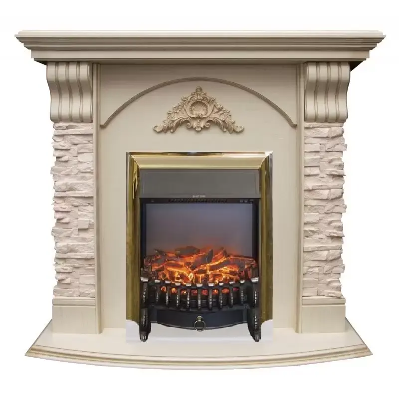 Каминокомплект RealFlame Athena STD/EUG с очагом Fobos s Lux Black/Brass