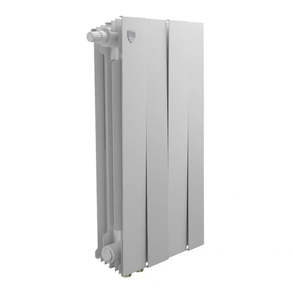 Биметаллический радиатор отопления Royal Thermo PianoForte 500 VDL80 4 секции Bianco Traffico