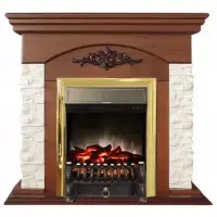 Каминокомплект RealFlame Neapolis NT с очагом Fobos Lux Brass S