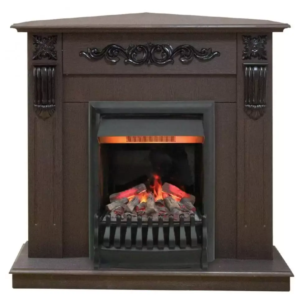 Каминокомплект RealFlame Dominica Corner STD/EUG DN с очагом 3D Oregan