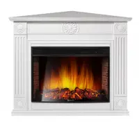 Каминокомплект Electrolux Frame U угловой с очагом EFP/P-3320RLS белый