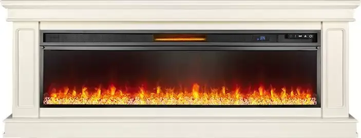 Каминокомплект Royal Flame Geneva 60 слоновая кость с патиной с очагом Vision 60 LED