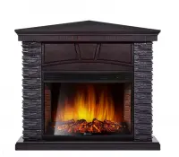Каминокомплект Electrolux Porto U угловой с очагом EFP/P-3320RLS сланец черный/венге