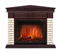 Каминокомплект Electrolux Bricks 25 U с очагом EFP/P-2520LS камень бежевый/темный дуб Каминокомплект Electrolux Bricks 25 U с очагом EFP/P-2520LS камень бежевый/темный дуб