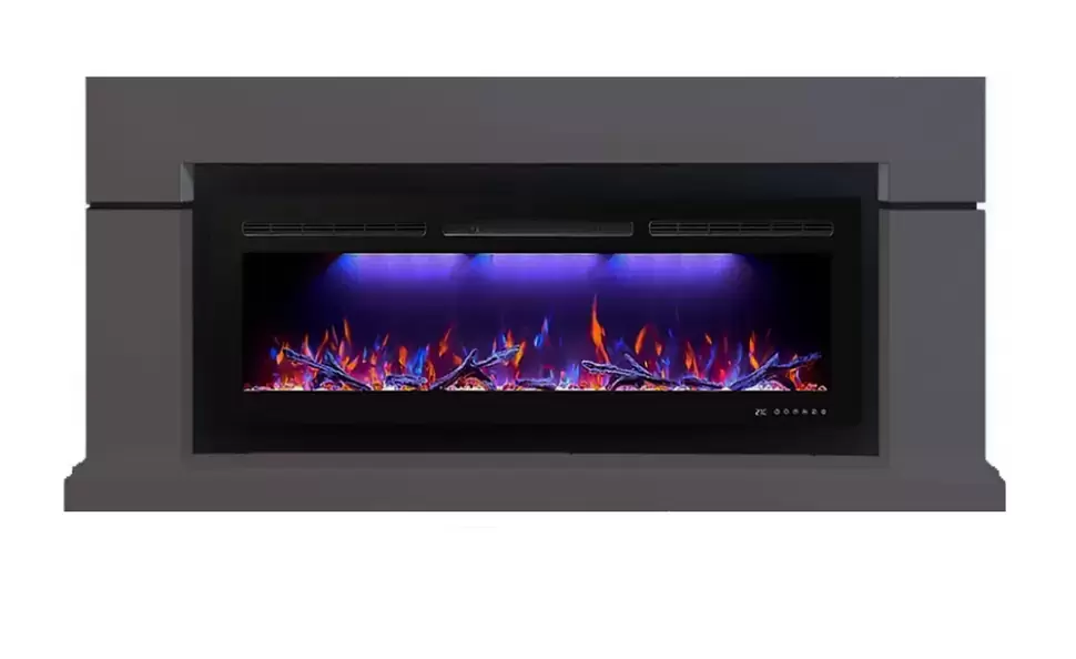 Каминокомплект Interflame Гранд с очагом FreeSpace 40 LED FX QZ графит