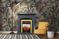 Каминокомплект Royal Flame Barcelona Серый графит c очагом Fobos FX M Brass Каминокомплект Royal Flame Barcelona Серый графит c очагом Fobos FX M Brass