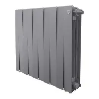 Биметаллический радиатор отопления Royal Thermo PianoForte 500 VDR80 10 секций Silver Satin