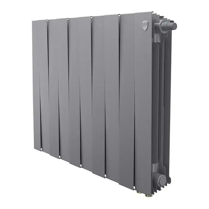 Биметаллический радиатор отопления Royal Thermo PianoForte 500 VDR80 10 секций Silver Satin