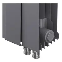 Биметаллический радиатор отопления Royal Thermo PianoForte 500 VDR80 10 секций Silver Satin