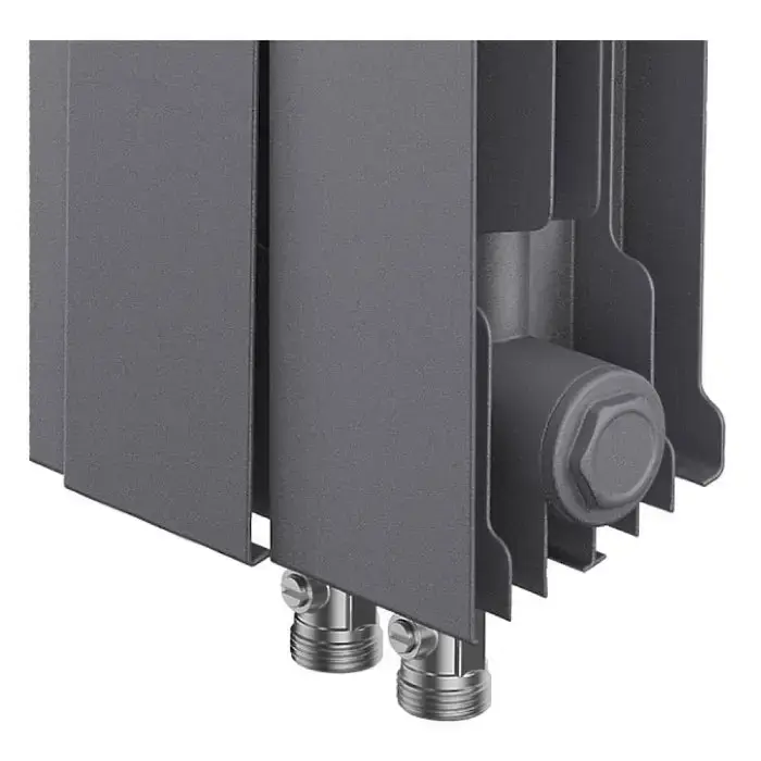 Биметаллический радиатор отопления Royal Thermo PianoForte 500 VDR80 10 секций Silver Satin