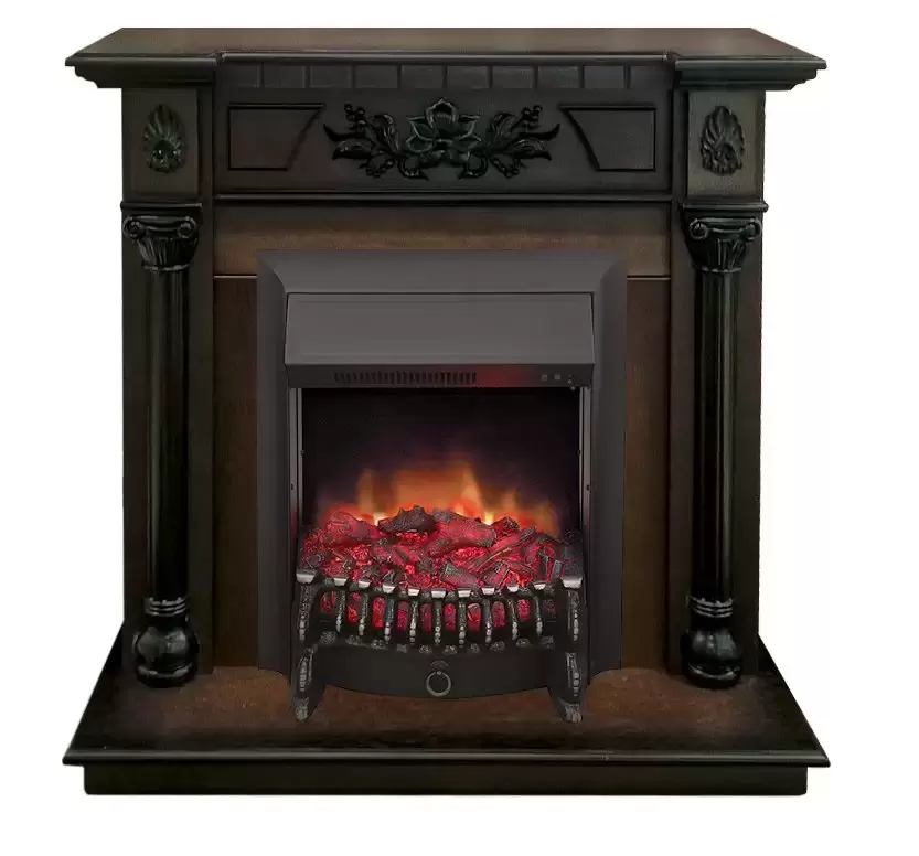 Каминокомплект RealFlame Dacota STD/EUG AO с очагом Fobos Lux Black S