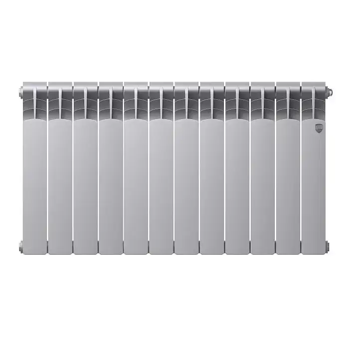 Биметаллический радиатор отопления Royal Thermo Revolution Bimetall 500 2.0 12 секций Silver Satin