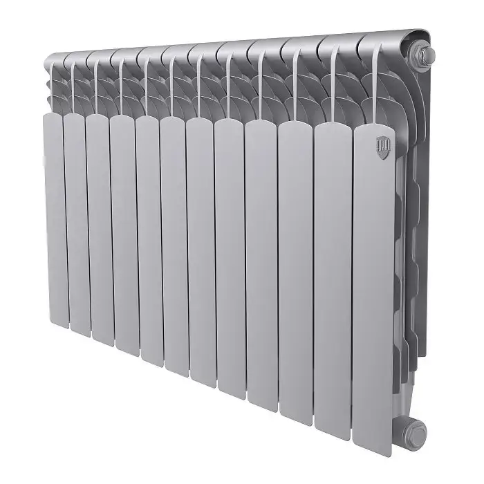 Биметаллический радиатор отопления Royal Thermo Revolution Bimetall 500 2.0 12 секций Silver Satin