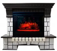 Каминокомплект Interflame Экстер венге с очагом Panoramic 25-30 LED FX 3D