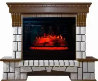 Каминокомплект Interflame Экстер средний дуб с очагом Panoramic 25-30 LED FX 3D Каминокомплект Interflame Экстер средний дуб с очагом Panoramic 25-30 LED FX 3D