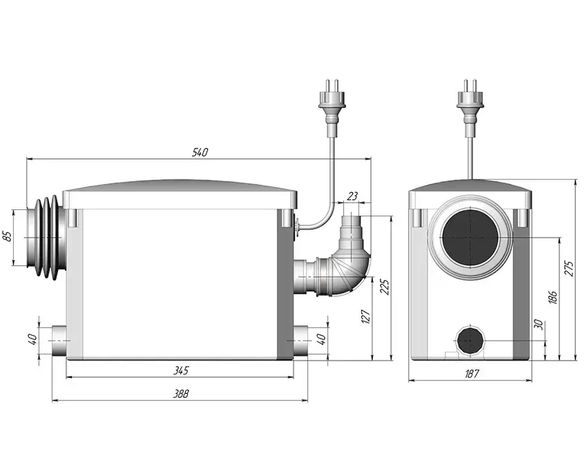 Насосная станция Unipump Sanivort 405 M