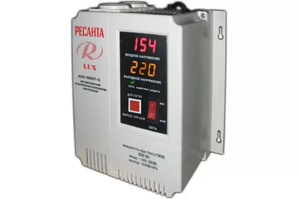 Стабилизатор напряжения Ресанта АСН-500Н/1-Ц Lux