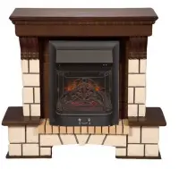 Каминокомплект Interflame Экстер средний дуб с очагом Majestic FX M Black Каминокомплект Interflame Экстер средний дуб с очагом Majestic FX M Black