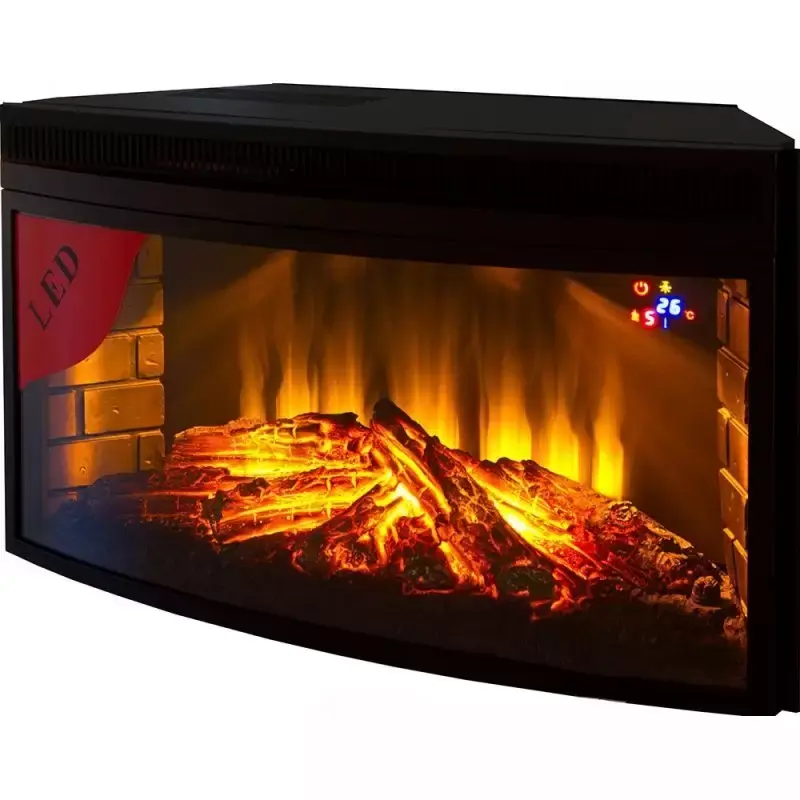 Каминокомплект Interflame Памир сланец с очагом Panoramic 33W LED FX коньячный дуб