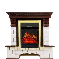 Каминокомплект Royal Flame Pierre Luxe с очагом Majestic FX Brass Каминокомплект Royal Flame Pierre Luxe с очагом Majestic FX Brass