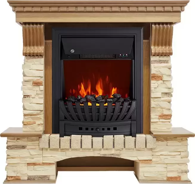 Каминокомплект Royal Flame Pierre Luxe сланец с очагом Aspen Black