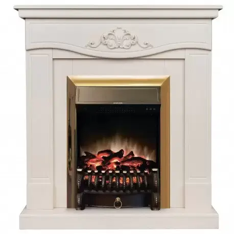 Каминокомплект RealFlame Junona WT с очагом Fobos Lux Brass S