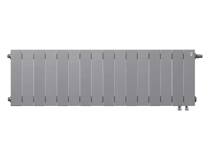 Биметаллический радиатор отопления Royal Thermo PianoForte 300 16 секций Silver Satin VDR