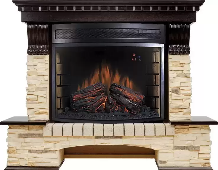 Каминокомплект Royal Flame Pierre Luxe сланец c очагом Dioramic 28 LED FX