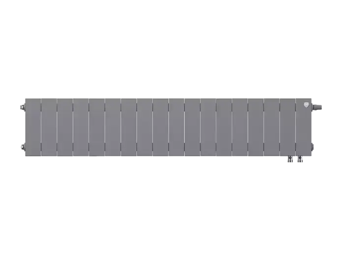 Биметаллический радиатор отопления Royal Thermo PianoForte 200 18 секций Silver Satin VDR