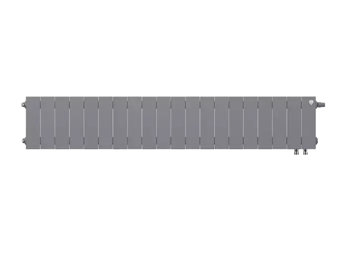 Биметаллический радиатор отопления Royal Thermo PianoForte 200 20 секций Silver Satin VDR