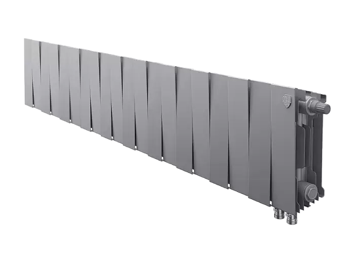 Биметаллический радиатор отопления Royal Thermo PianoForte 200 20 секций Silver Satin VDR